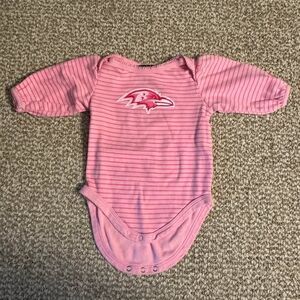Baby Girl NFL Baltimore Ravens Long Sleeve Onesie (3-6 Months)